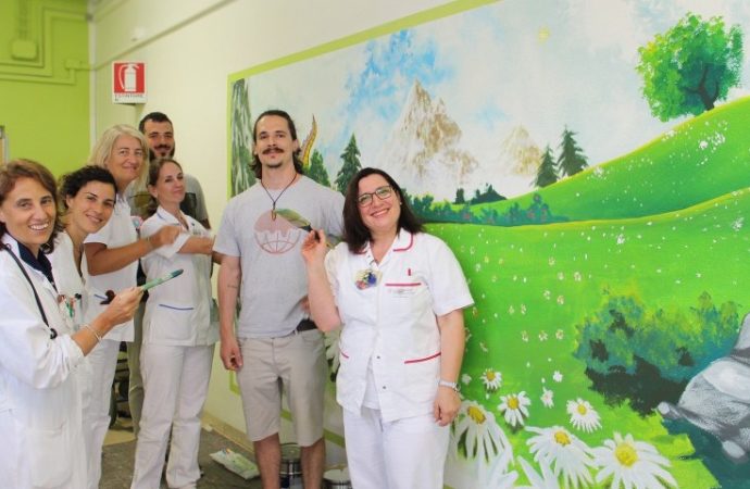 Un murales aiuta i bambini in ospedale